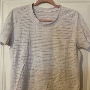 Lulu lemon Womens White Perforated T-Shirt